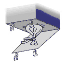 Discharge with cover